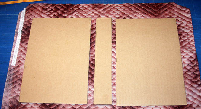 Japanese block print fabric printed side down