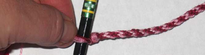 Twist ends around pencil.