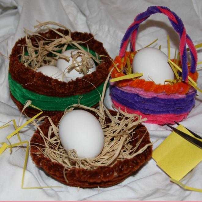 Easter Baskets made from Chenille